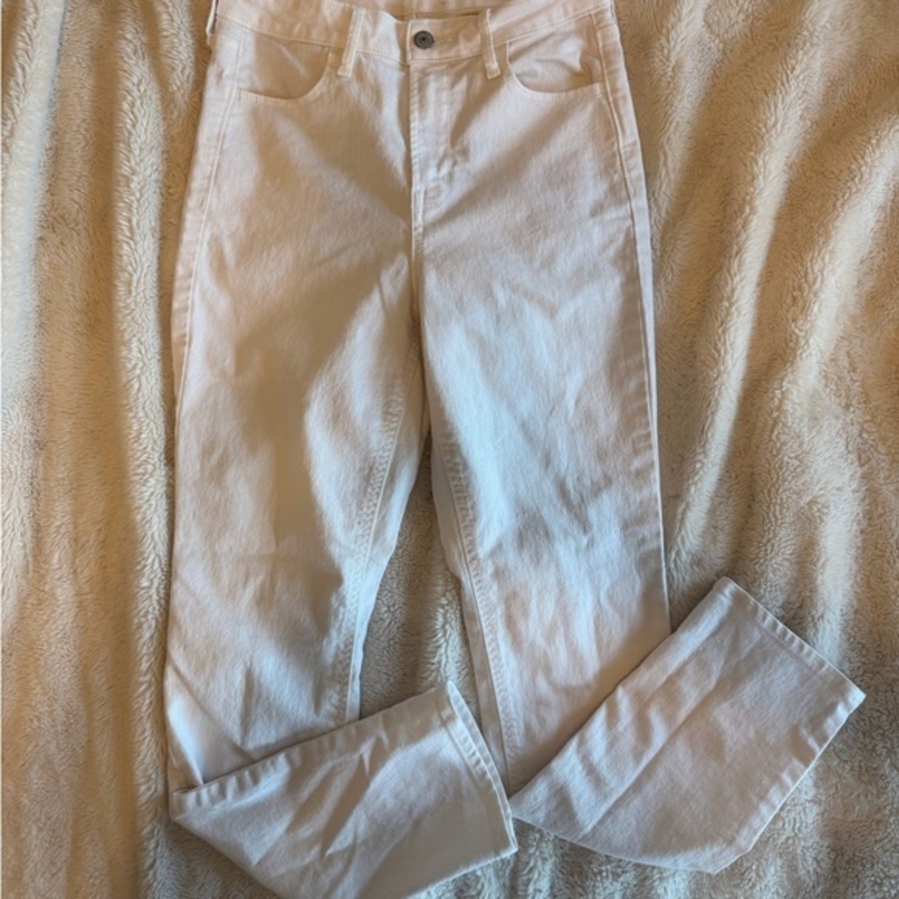 White Straight Leg Old Navy Jeans